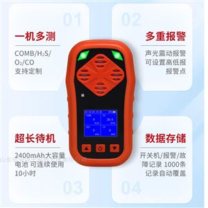 BTQ-YA-CDX4便携气体报警器10小时超长待机，安全守护
